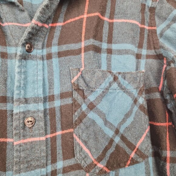 TNA Womens Soft Flannel Shirt Oversized Fit Plaid Size XS - Picture 2 of 10